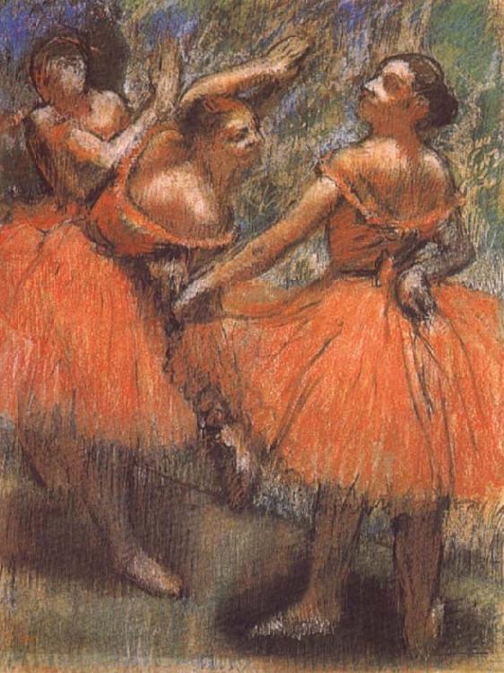 Edgar Degas Dancer in the red Sweden oil painting art